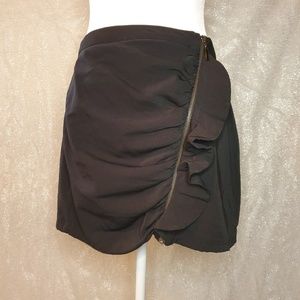 ZARA Basic Adjusted Asymmetrical Mini Skirt